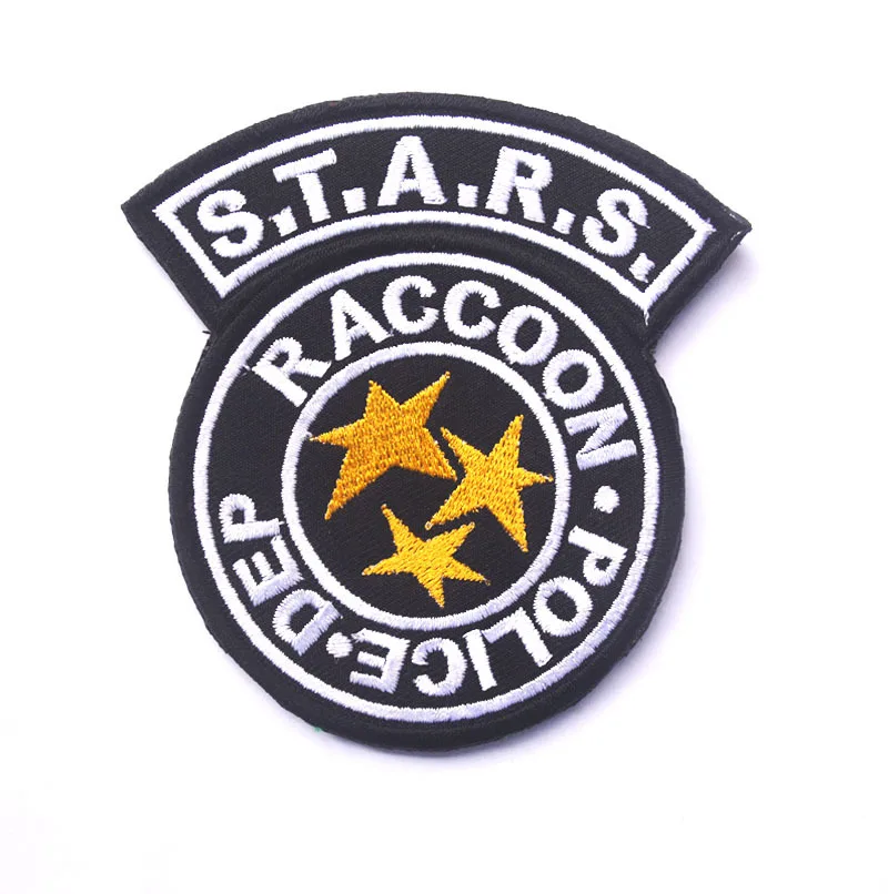 Resident Evil RACCOON Police Dep black Military PVC Patch, Velcro
