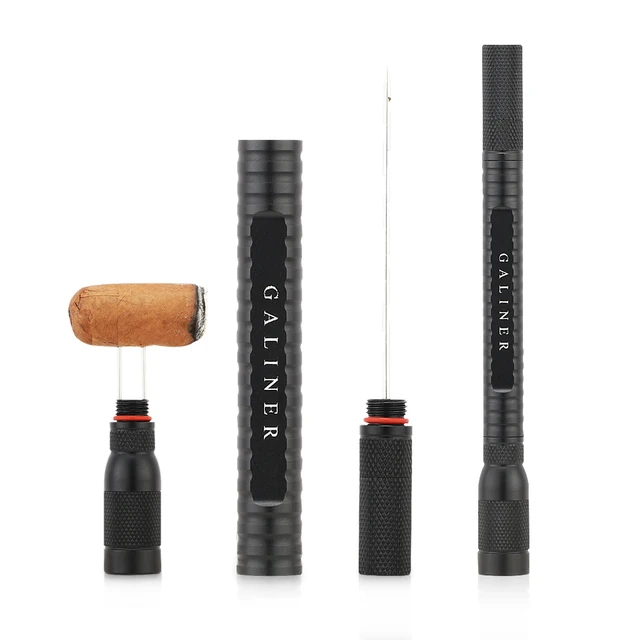 GALINER Professional Cigar Draw Tool Luxury Enhancer Portable Home Accessories Dredge Cigar Drill Punch Cutter Needle - Image 3