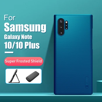 

For Samsung Galaxy Note 10 case cover NILLKIN Frosted PC Matte hard back cover Gift Phone Holder For Samsung Note 10 Plus case