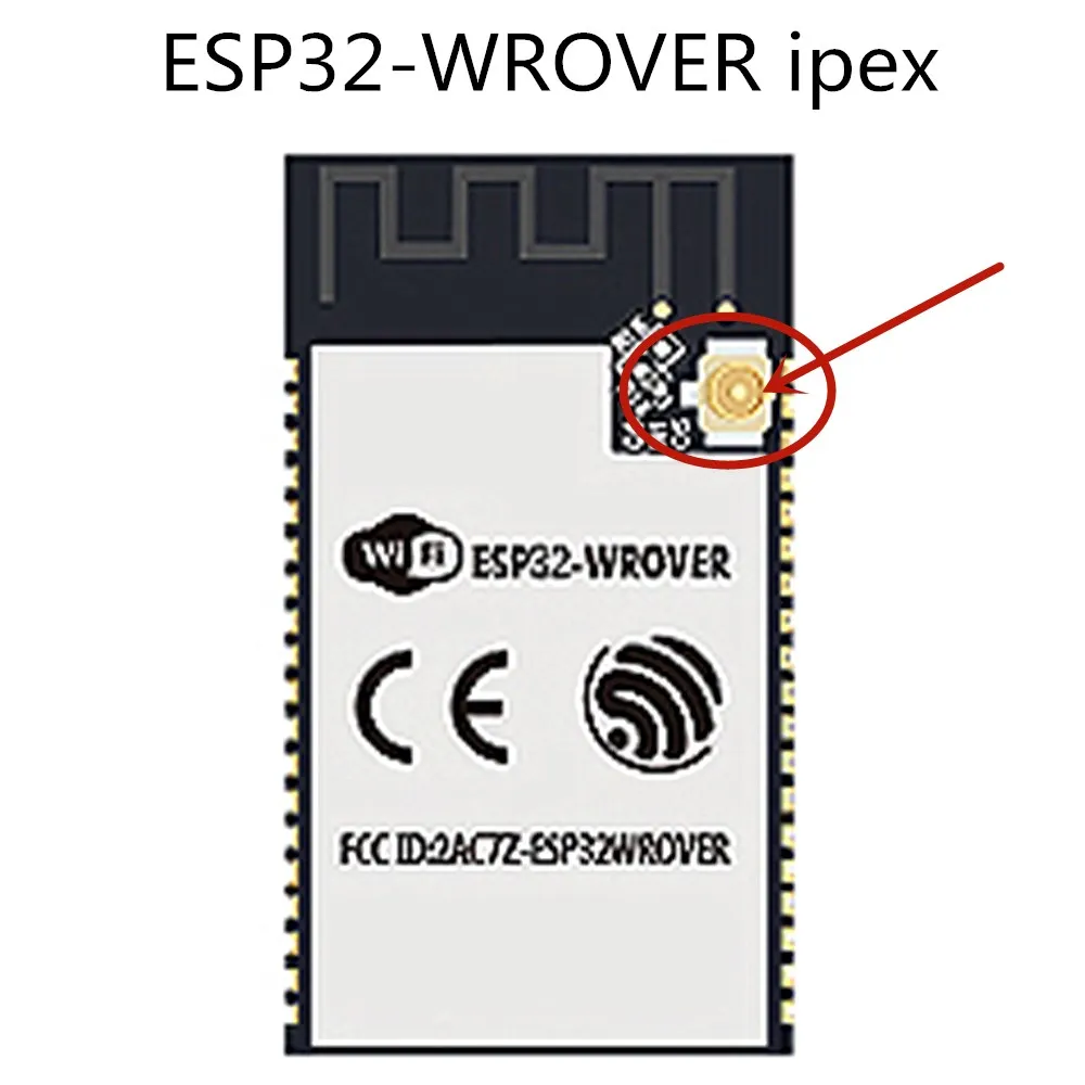 ESP32 4 Мб/16 Мб ESP32-WROOM-32 ESP32-WROOM-32D ESP32-WROOM-32U ESP32-S ESP32-WROVER ESP32-WROVER-IB ESP32-WROVER-B ESP32-SOLO-1 - Цвет: ESP32-WROVER ipex