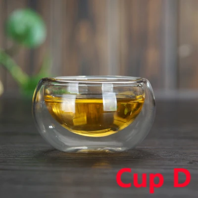 CUP C Стеклянная термоустойчивая чашка, устойчивая бутылка для чая, набор для чая, чашка, чаша для чая, церемония кунг-фу, керамический цветок, чашка с кофе - Цвет: CUP C
