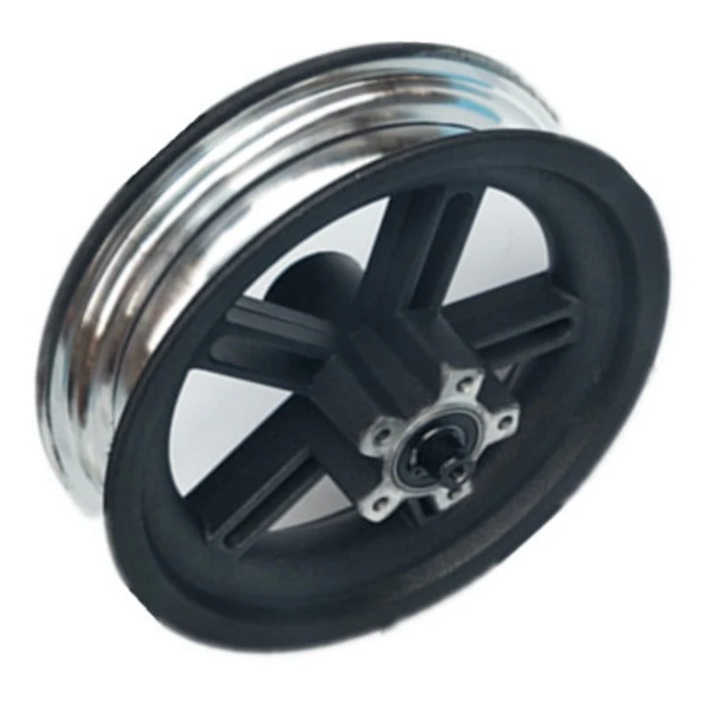 For Xiaomi Mijia M365 Electric Scooter Skateboard Damping Solid Tyres With Wheels Hub Hollow Non-Pneumatic Tires For Rear Wheel - Цвет: rear hub
