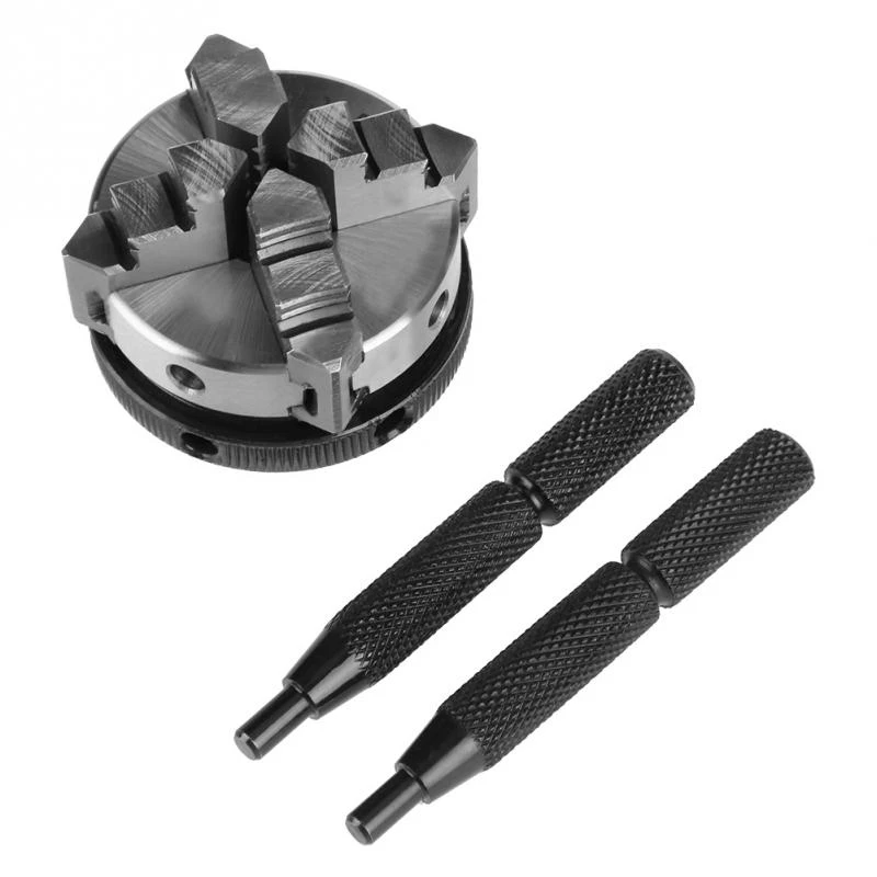 

SAN OU Lathe Chuck 50Mm Mini 4 Jaw Reversible Self-Centering Thread Mount Lathe Chuck K02-50 Torno Metal