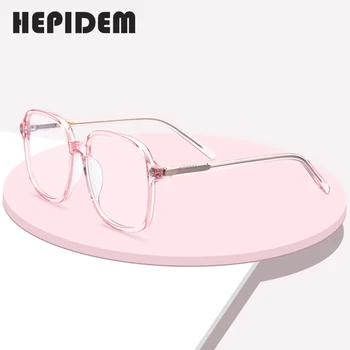 

HEPIDEM Acetate Square Glasses Frame for Women 2020 New Fashion Optical Myopia Eyeglasses Men Eyewear Transparent Spectacle 4292