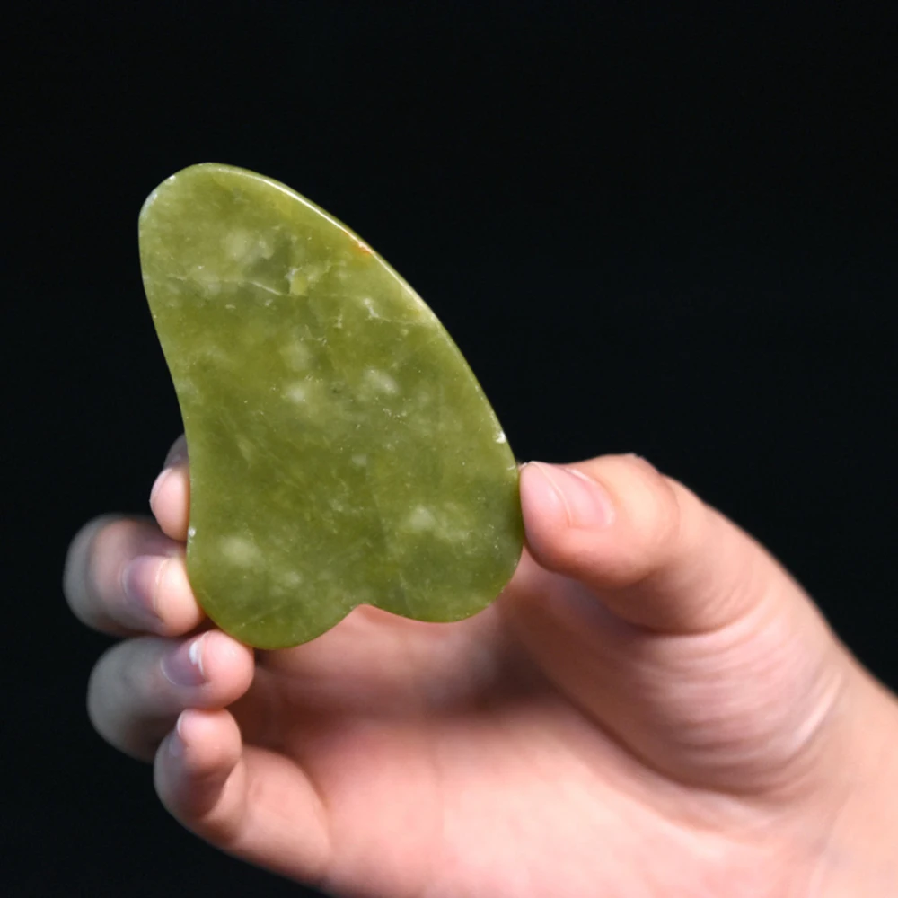 Jade тело гуаша для лица доска массажер медицина натуральная пластинка из яшмы скребка набор инструментов Красота Набор