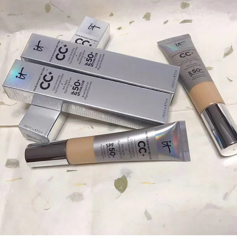 

Drop ship it cosmetics it your skin but better CC+ color correcting full coverage cream anti-aging hydrating serum Matte Base