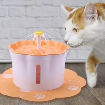 

2.6L Pet Drink Fountain Dispenser with Silicone Pad USB Dog Cat Anti-bacterial PP Water Feeder Automatic Drinking Accessories