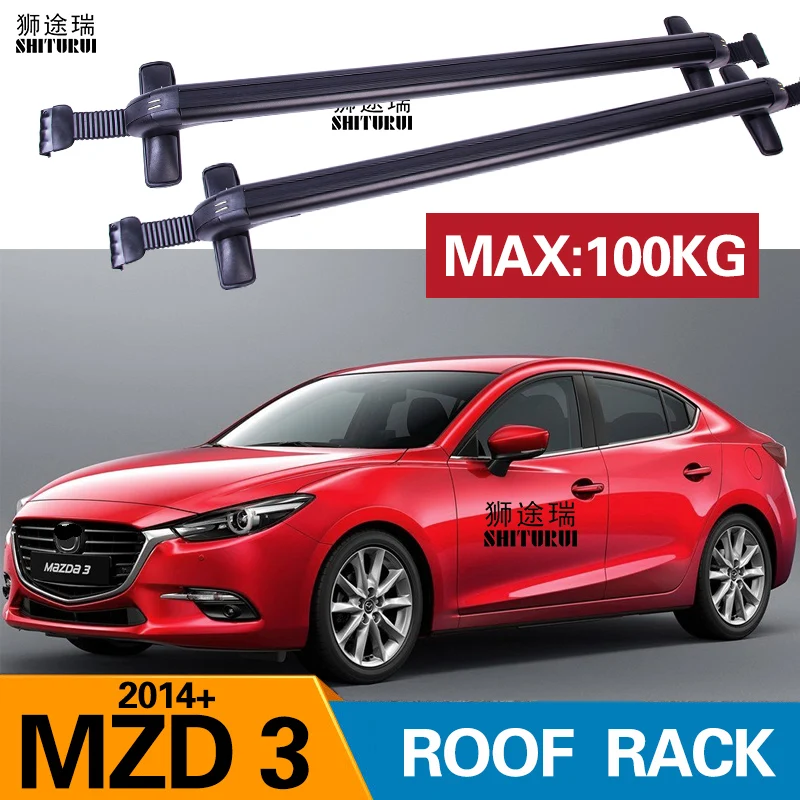 Для MAZDA 3 axela 4-dr Sedan хэтчбек 2014 + 2019 2018 бар с блокировкой алюминиевый сплав багажной