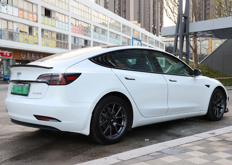 LUCKEASY ABS оконной рамы модификации для Tesla модель 3- автомобиля рама для дверей и окон модификации отделкой 10 шт./компл