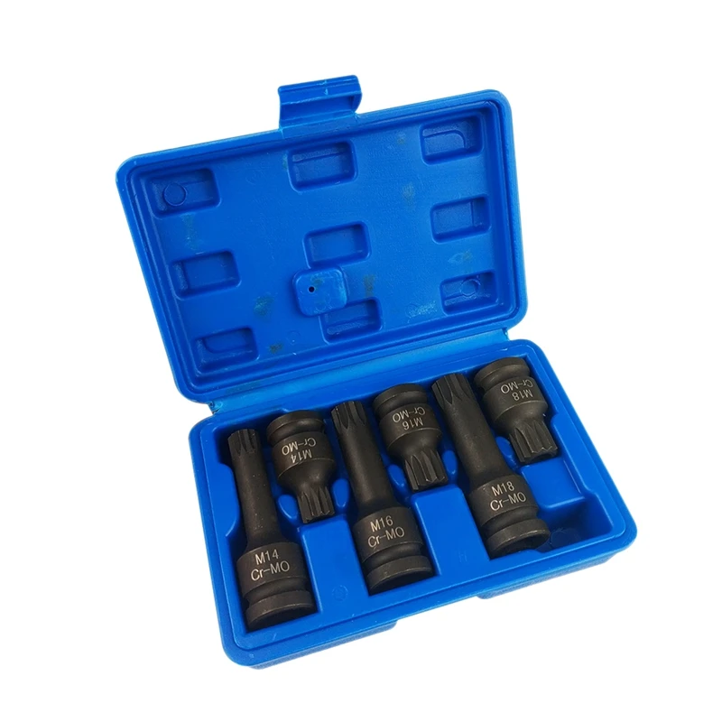 

1Set 1/2 Pneumatic Sleeve Professional Sleeve Tool M14 M16 M18 Type with Long and Short Sleeve