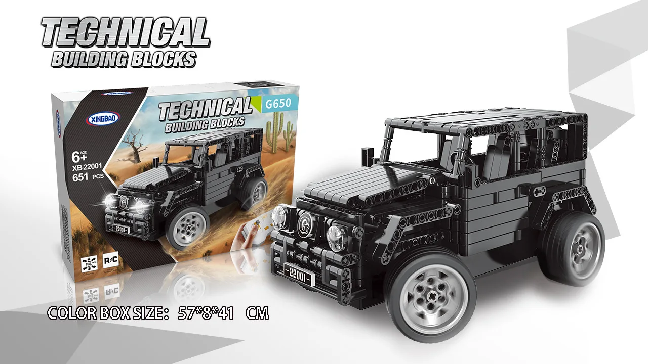 Xingbao XB22001 технические строительные блоки Benz G650 модель RC пульт дистанционного