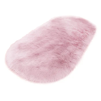 

Floor Mat Washable Living Room Super Soft Carpet Solid Non Slip Area Rug Modern Shaggy Faux Fur Home Decor Rectangle For Bedroom