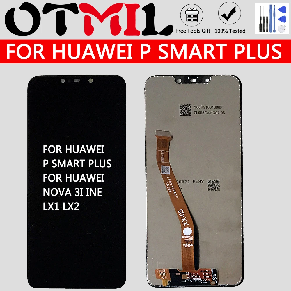 

OTMIL 6.0" LCD For HUAWEI P Smart Plus LCD Display Touch Screen Digitizer For HUAWEI P Smart Plus Nova 3i LCD Replace Repair