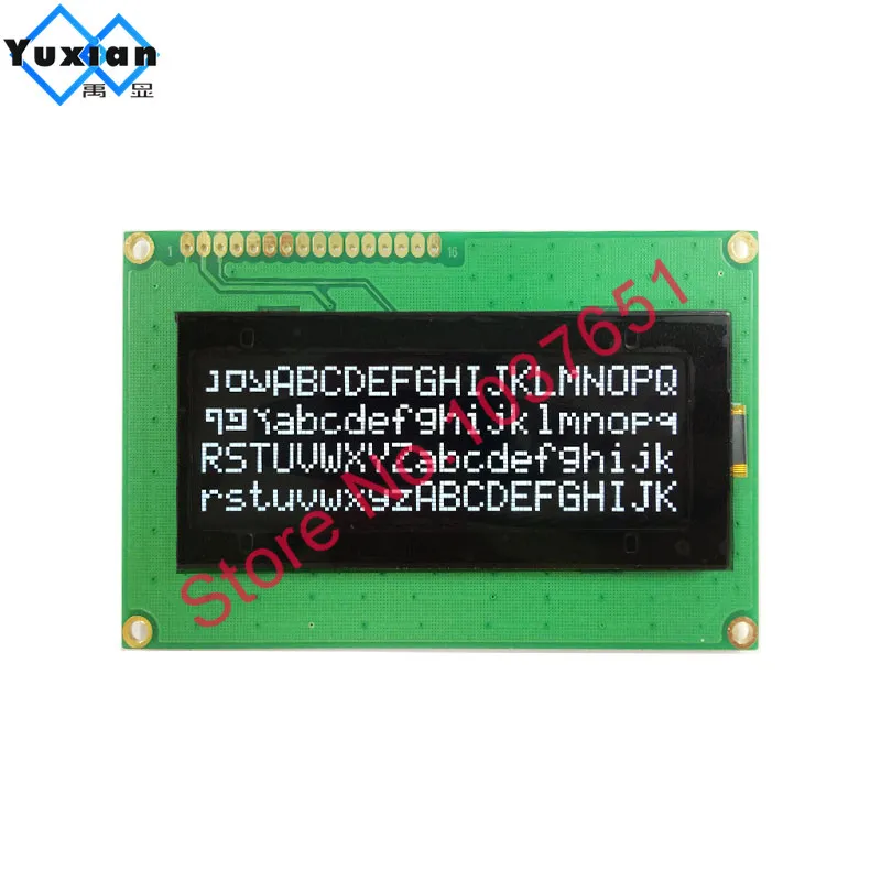 OLED 20*4 2004 oled дисплей 5v Цвет: желтый, белый и черный молотый 16pin LEC2041
