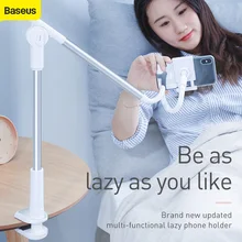 

New Baseus Universal Phone Holder Adjustable Desktop Stand for Mobile Phone 360 Degree Rotating Holder for iphone Android Huawei