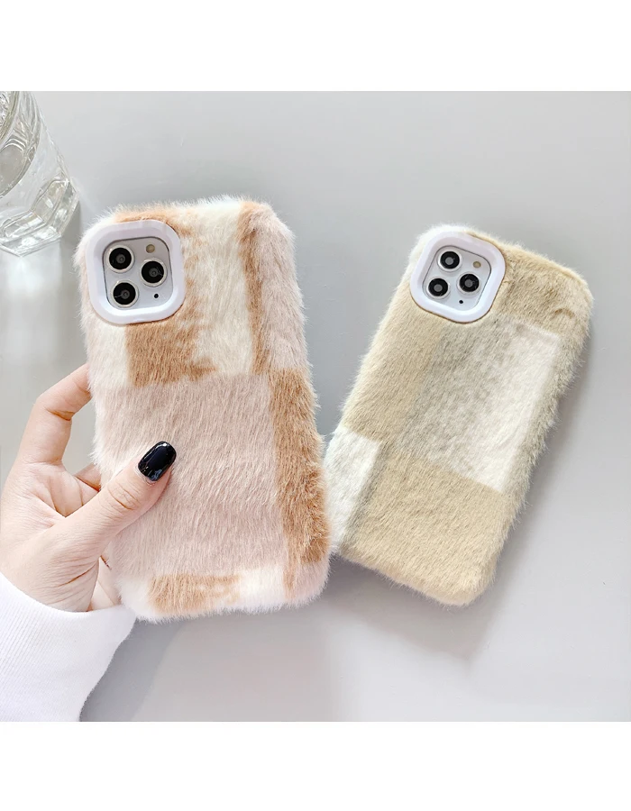 GlamPhone чехол прошитый плюшевый чехол для телефона для iPhone11Pro/Max X XS Max XR Мягкий силиконовый чехол для iPhone11 7 8 6 6s Plus чехол