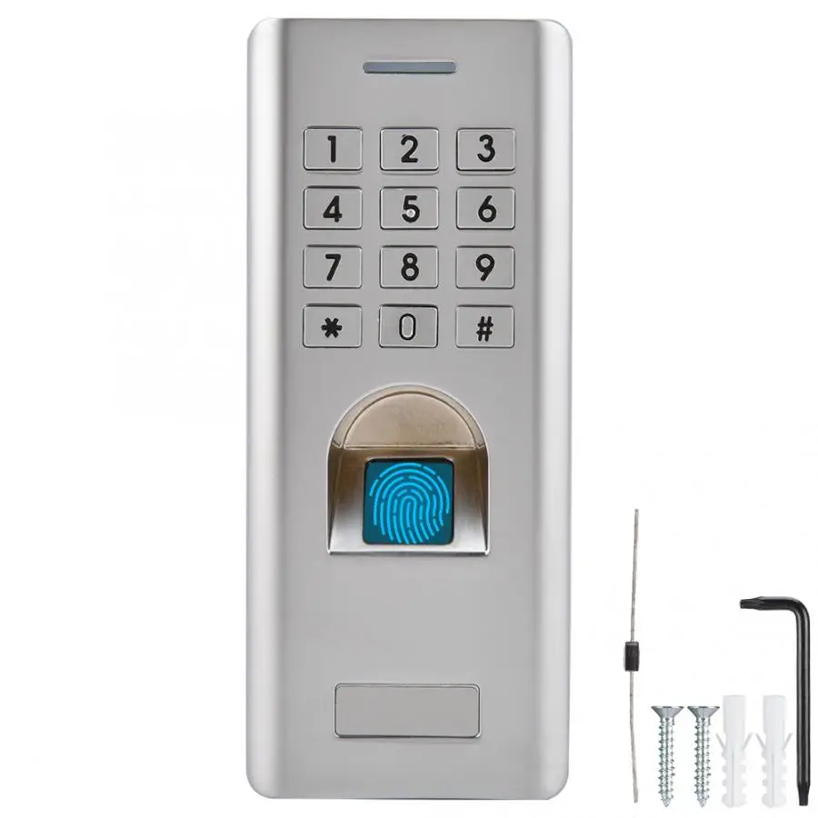 Metal Access Control Access Control Kits Waterproof Fingerprint Reader Password Door Access Control Keypad Security lock