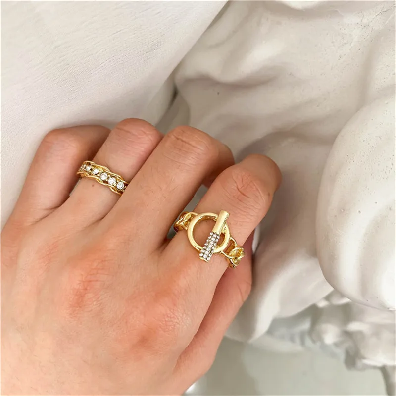 FFLACELL НОВЫЕ геометрические нестандартные двойные кольца ткачества Chai