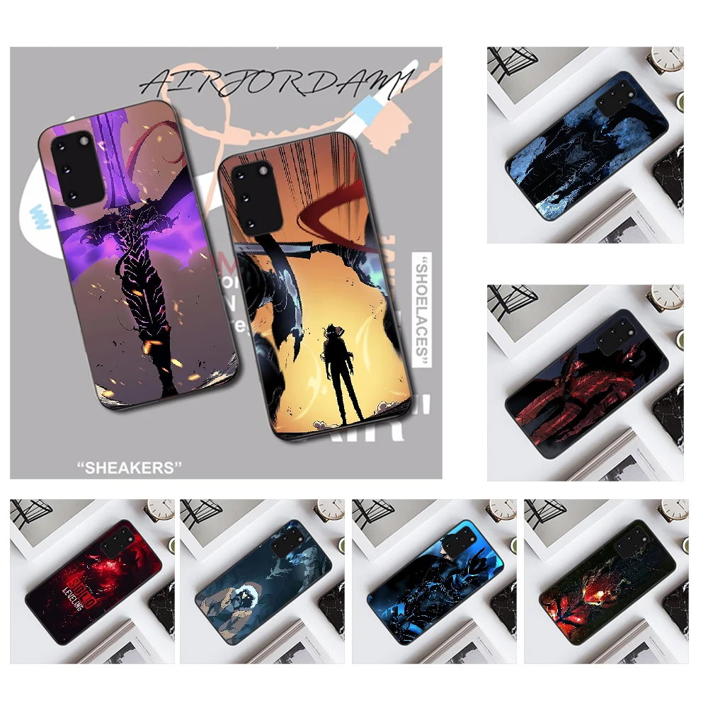 Мягкий силиконовый черный чехол для телефона NBDRUICAI solo leveling igris Samsung S20 plus Ultra S6 S7 edge