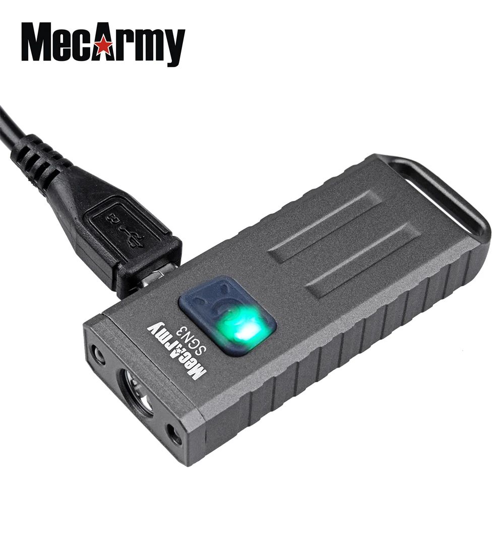 MecArmy SGN3 мини USB Перезаряжаемые вспышка светильник белый/красный/УФ XP G2