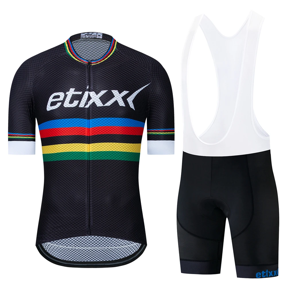 Велосипедная майка Pro Team etixxl Ropa Ciclismo Hombre, Летняя трикотажная одежда с коротким рукавом, одежда для велоспорта, Триатлон, нагрудник, шорты, костюм