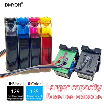 

DMYON CISS 129 135 Compatible for Hp Ink Cartridge Deskjet 6940 6940dt 6943 6980 6980dt 6980xi 6983 6988 6988dt 6988xi Printer