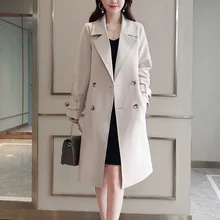 ##Special Price Temperament high quality women's jacket suit 2019 new autumn and winter double-breasted long jacket blazer Casual office coat ##Special Price Temperament high quality women's jacket suit 2019 new autumn and winter double-breasted long jacket blazer Casual office coat