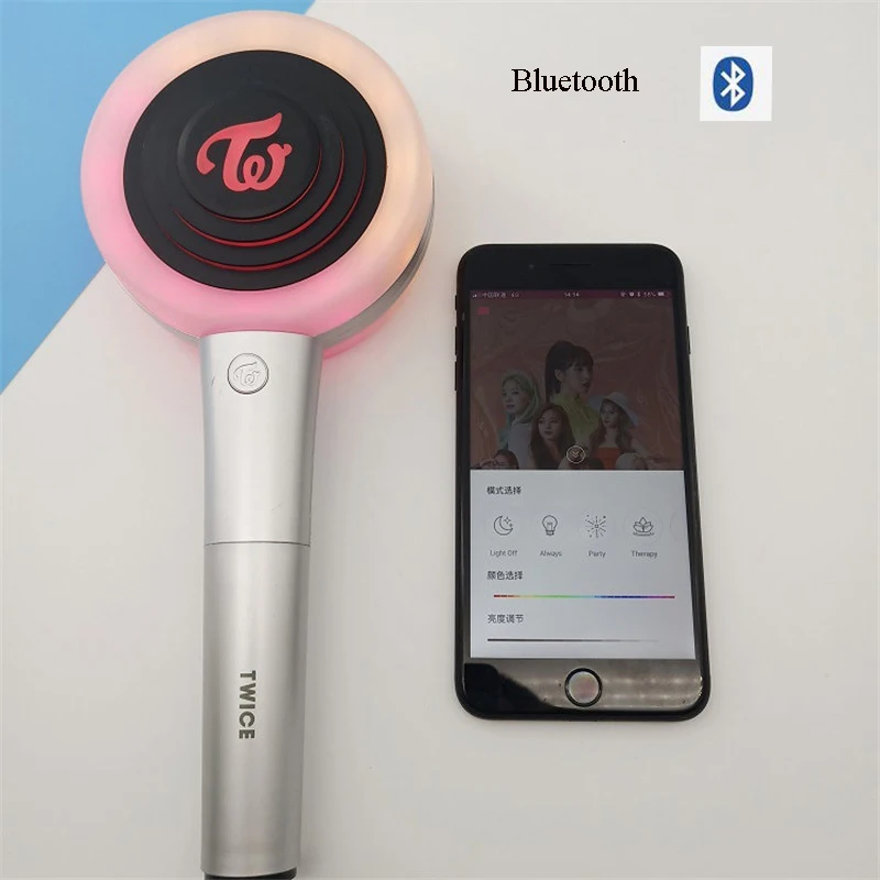 

New KPOP Bluetooth TWICE CANDY BONG Z Light Ver.2 Top Quality Colored Concert Light Stick 111*264*52mm