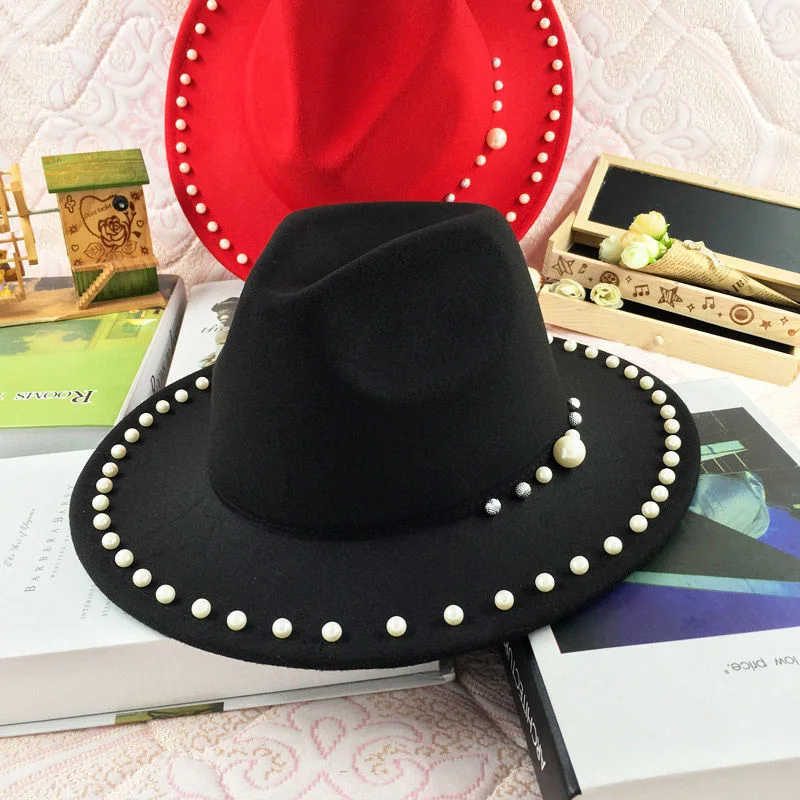 Cappello fedora in feltro per donna e uomo stile jazz_voghion.com