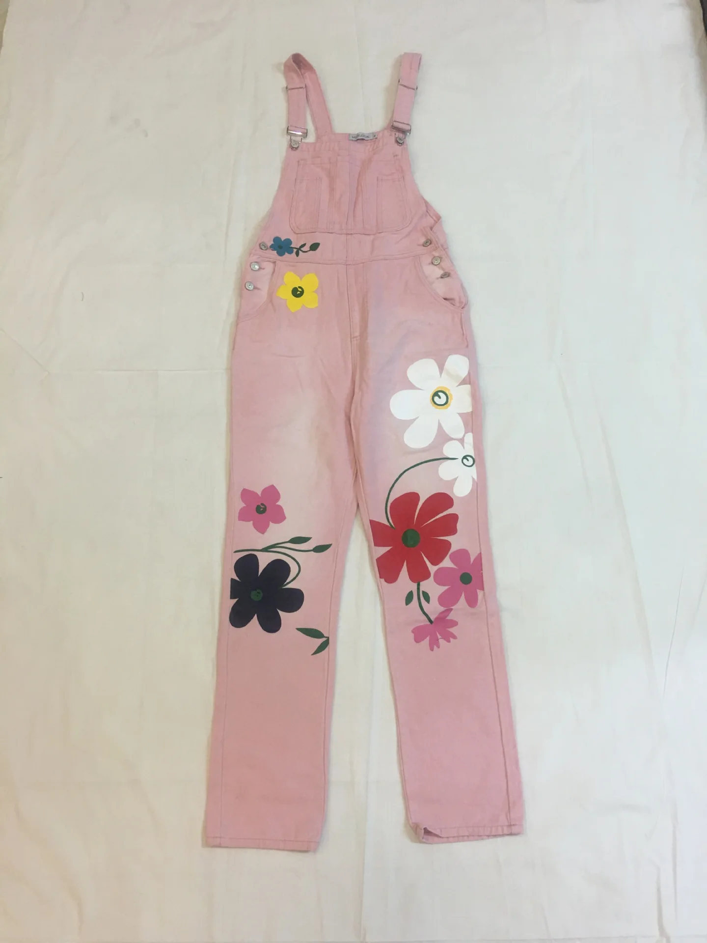 2020 брюки с поясом и принтом размера плюс цветные джинсы на подтяжках женские