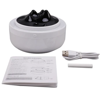 

New USB Air Humidifier Mountain Essential Oil Diffuser 300ML Car Air Freshener Purifier Mini Humidification with Lamp Lights Whi