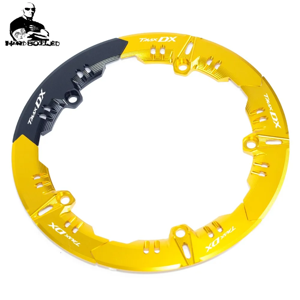 tmax DX LOGO Motorbike accessories For Yamaha T-max 530 tmax530 DX 2017-2018 motorcycle Transmission Belt Pulley guard Cover (5)_Jc