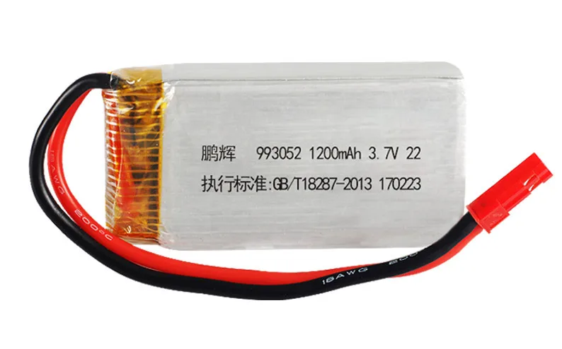 Литиевая батарея JST 3 7 в 1200 мАч для MJX T64 T04 T05 F28 F29 T56 T57 HQ 859B Syma S006 S006G RC