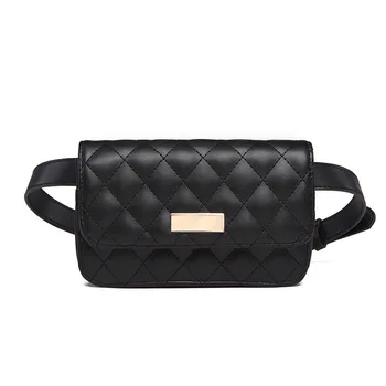 

belt bag women Fashion Black Fanny Pack Belt Bag Stylish glitter travel bolsos de cintura cuero hombre