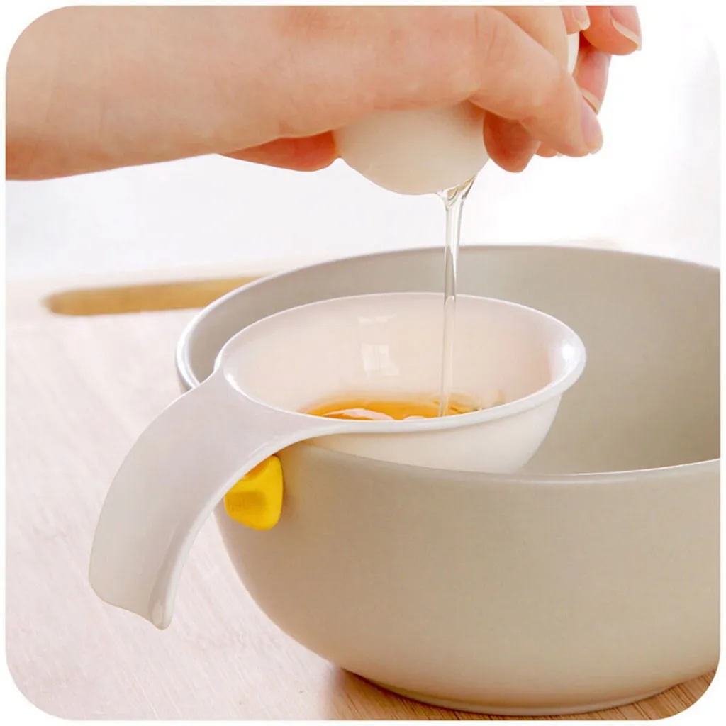 

Plastic Silicone Egg white separator Bakeware Gadget Egg Yolk Separator Egg Sieve Device Mini Kitchen cake shop restaurant Tool