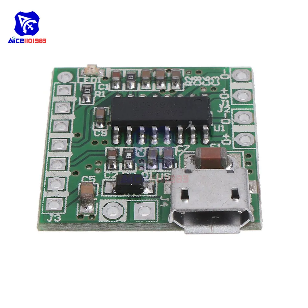 Мини усилитель diymore PAM8403 модуль класса D 2x3 Вт Micro USB Модуль платы усилителя