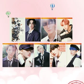 

9 PCS/Pack Kpop ATEEZ Card Stickers New Album ACTON TO ANSWER Kpop Ateez Photocard Crystal Photo Lomo Card Stickers