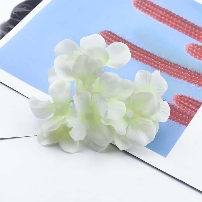 50/100 Cheap plastic Hydrangea wedding decorative flowers wall home decoration accessories christmas garland artificial flowers - Color: 11