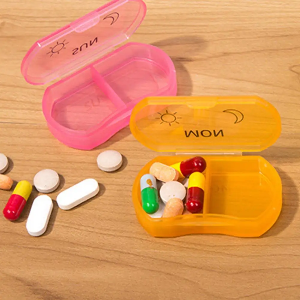 

7PCS Portable Daily Pill Organise Colorful Portable Mini 7-day Travel Pills Small Dispenser Storage Box