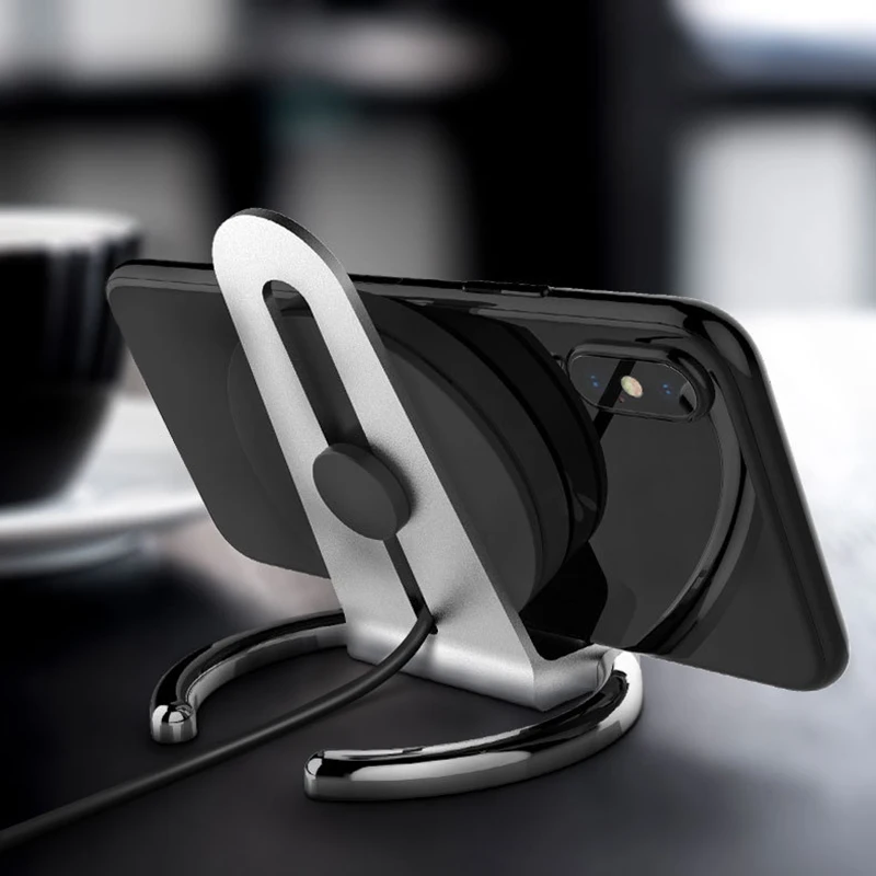 OUDNEAS Qi Быстрое беспроводное зарядное устройство для samsung S8 Plus S7 S6 Edge 5 В/2A Быстрая Зарядка универсальная Накладка для iPhone X 8 6 7 7Plus