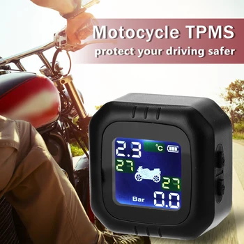 

Wireless Motorcycle Tire Pressure Monitoring System TPMS Waterproof Cordless High Accurancy Tire Pressure Tester