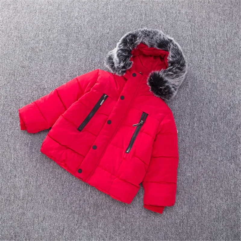 Winter Children Boys Jackets Cartoon Tyrannosaurus Girls Winter Coat Kids Outerwear Baby Boys/Girls Down Jacket Infant Clothes
