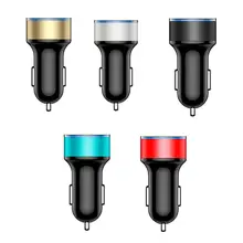 Автомобильное зарядное устройство с двумя usb-портами 3,1 А, светодиодный дисплей, универсальное автомобильное зарядное устройство для мобильного телефона, для Xiaomi, для samsung S8, для iPhone, планшета