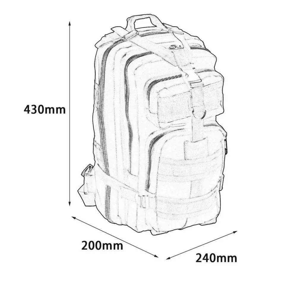 Уличная многофункциональная спортивная походная сумка военные тактические рюкзаки рюкзак дорожные сумки 25L-30L