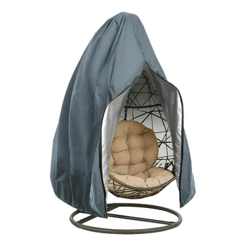 

Egg Wicker Dustproof Zipper Closure Outdoor Easy Clean Swing Chair Cover Patio Garden Washable Anti UV Hanging Hammock Stand
