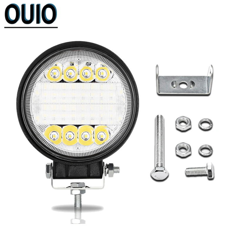 

1pc/2pcs 72W 4" LED Headlight Offroad Light Bar 4X4 12V 24V Spot Flood Work Light for ATV SUV Car Truck Bus Motorcycle Boat Lamp