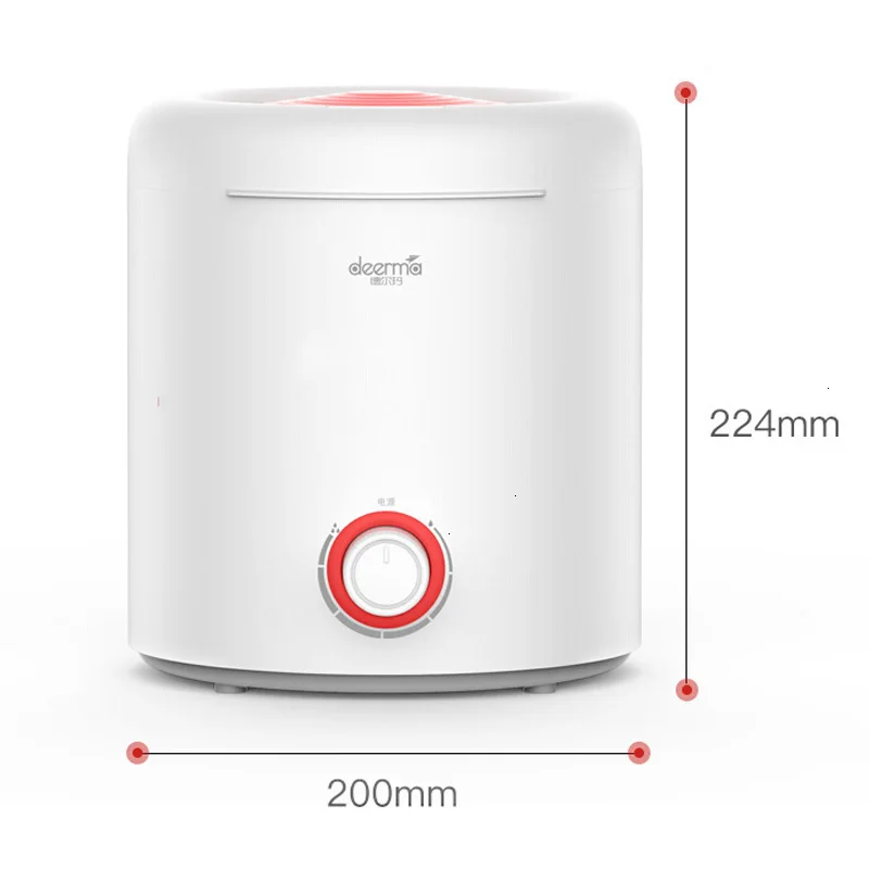 Beste Xiaomi 2.5L Luchtbevochtiger Roterende Fog Knop Zilver Ion Sterilisatie Luchtbevochtiger Water Diffuser Mini Slaapkamer Kantoor Humidifie