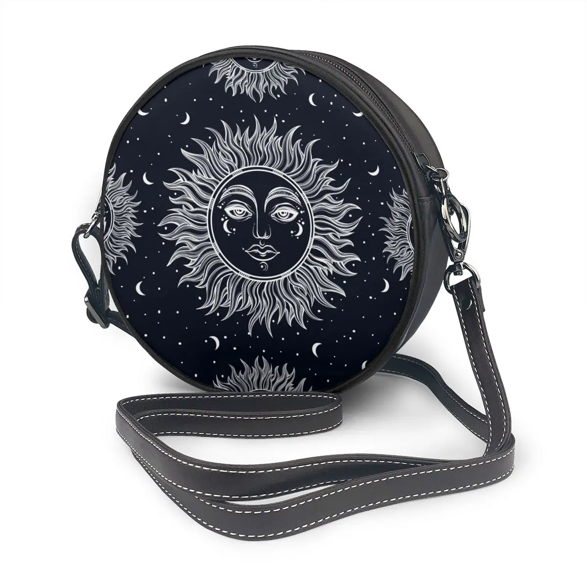 black and white shoulder bag