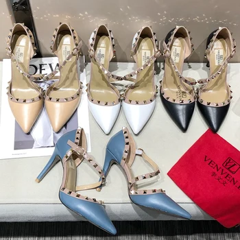 

venvenli French business vvl women's shoes most worthy classic style thick heel, square head, color matching, soft leather upper