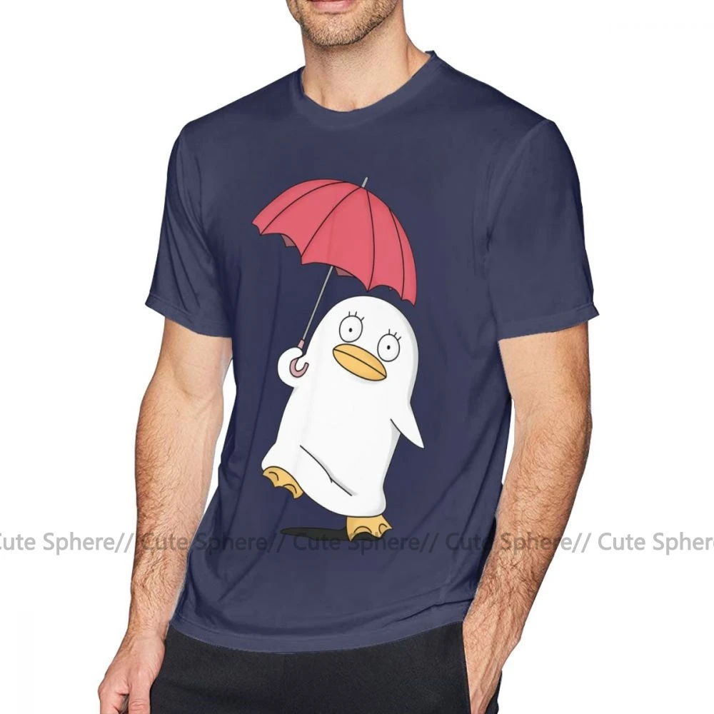 Футболка Gintama, Mr Raindrop Elizabeth, футболка Gintama, летняя, плюс размер, футболка с принтом, короткий рукав, забавная Мужская футболка - Цвет: Navy Blue